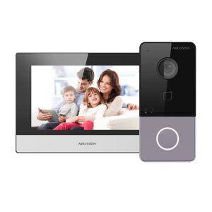 Hikvision (DS-KIS603-P) WiFi Video Intercom Villa Door Station Bundle, support PoE
